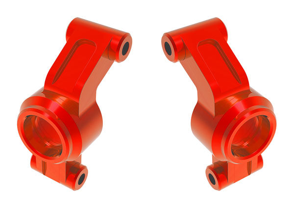 Traxxas 10751-RED Red Aluminum Left and Right Stub Axle Carriers fits Mini Maxx®