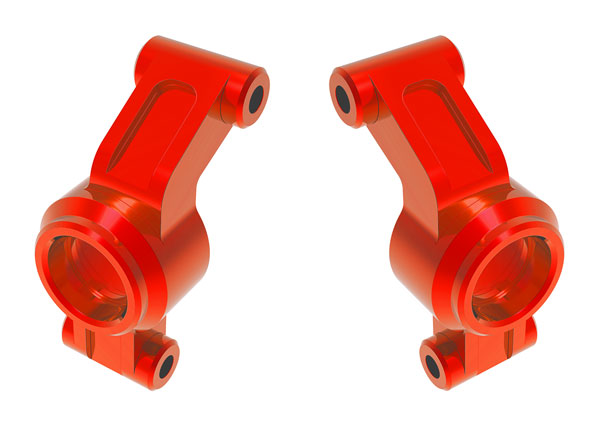 Traxxas 10751-RED Red Aluminum Left and Right Stub Axle Carriers fits Mini Maxx®