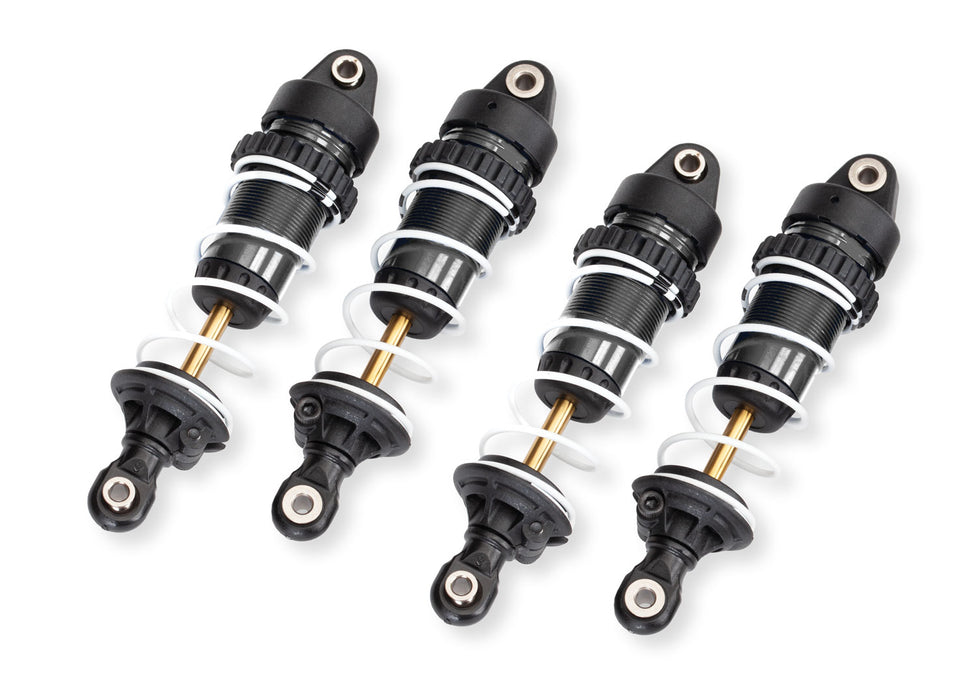 Traxxas 10765-GRAY Aluminum GTR Long Shocks with TiN Shafts fits Mini Maxx® and Mini XRT® (Set of 4)