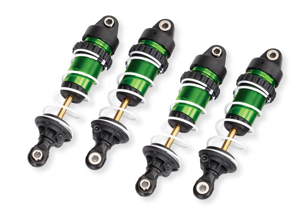 Traxxas 10765-GRN Green Aluminum GTR Long Shocks with TiN Shafts fits Mini Maxx® (Set of 4)
