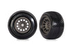 Traxxas 10774-GRAY Response Pro Tires & Charcoal Gray Wheels fits Mini XRT® (2 Pack)