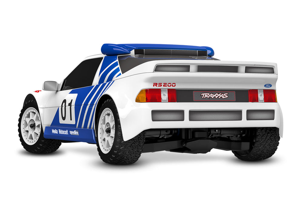 Traxxas 108046-1 White Mini Rally VXL Ford RS200 Rally Car