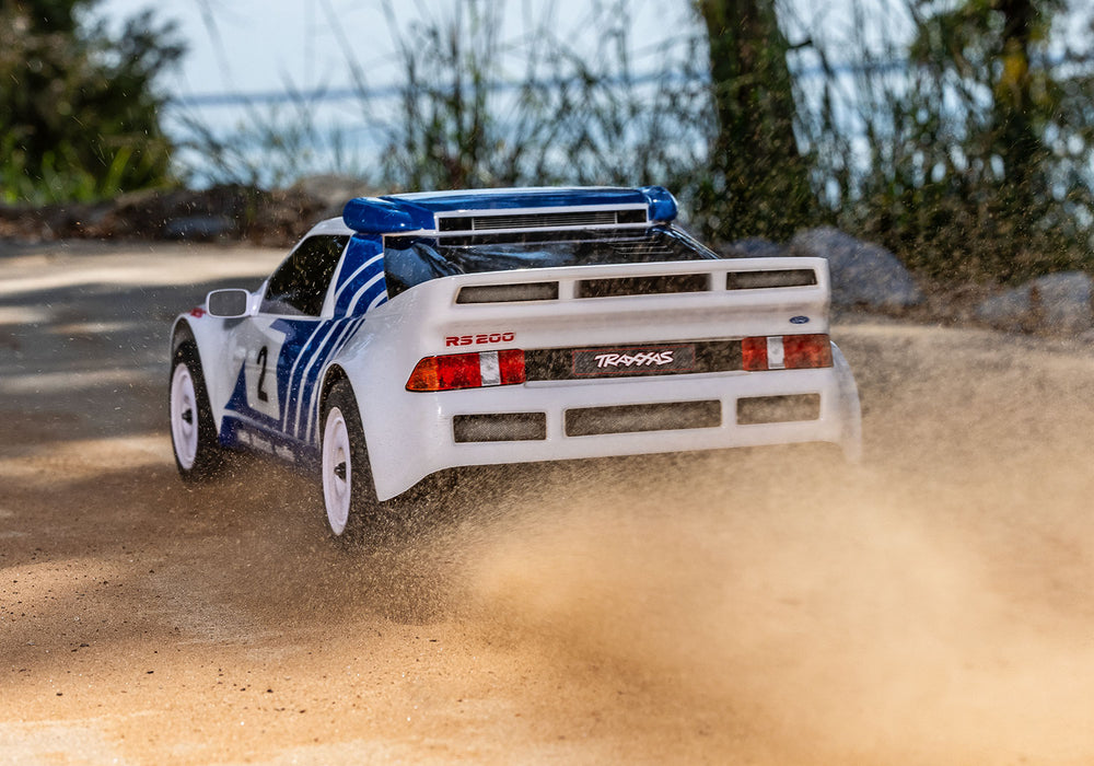 Traxxas 108046-1 White Mini Rally VXL Ford RS200 Rally Car