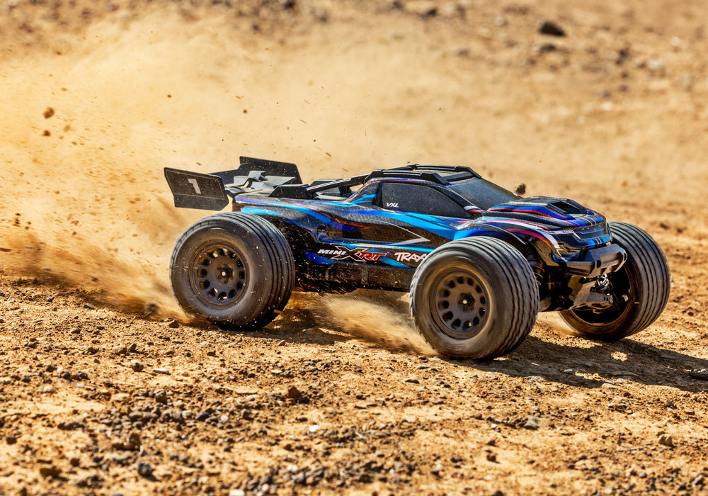 Traxxas 108076-1-BLUE Mini XRT® VXL 4X4 RTR 3S Brushless Compact Truck