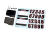 Traxxas 10813 Number Plates left and Right
