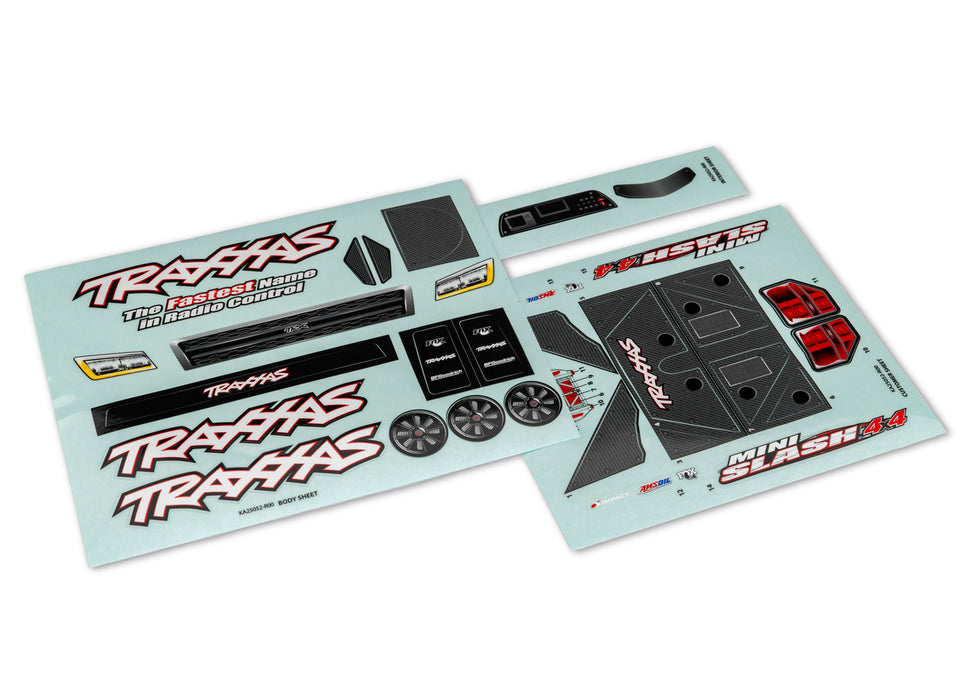 Traxxas 10817 Mini Slash® 4X4 Decal Sheet