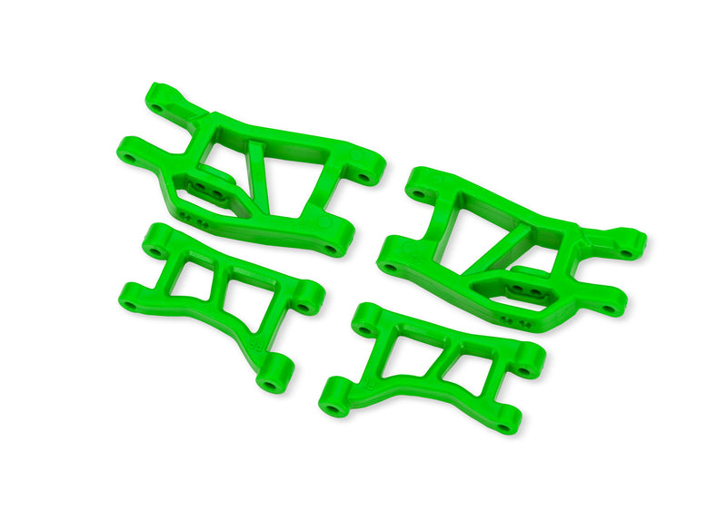 Traxxas 10831-GRN Green Narrow Front Suspension Arms Set Upper and Lower