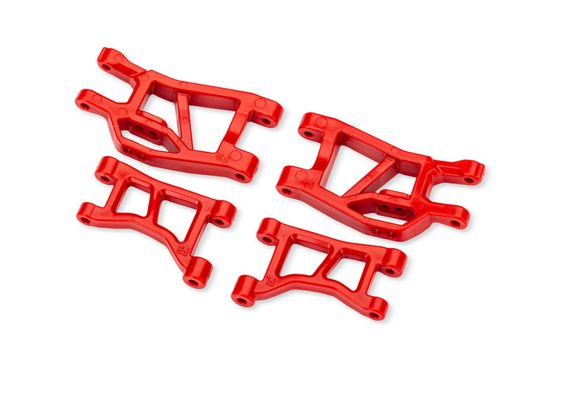 Traxxas 10831-RED Red Narrow Front Suspension Arms Set Upper and Lower