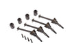 Traxxas 10850X Steel Constant-velocity Narrow Driveshafts Front or Rear 4 Drive Cups 4 Screw Pins (4 Pack)