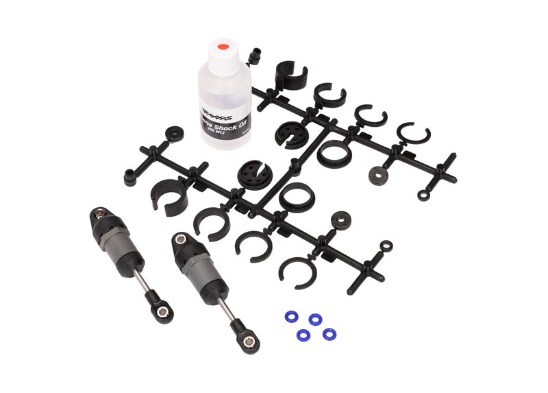 Traxxas 10860 Gray Short Ultra Shocks Includes Spring Pre-load Spacers (2 Pack)