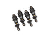 Traxxas 10865-GRAY Gray Anodized GTR Short Short PTFE-coated bodies with TiN Shafts (4 Pack)