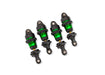 Traxxas 10865-GRN Green Anodized GTR Short Short PTFE-coated bodies with TiN Shafts (4 Pack)