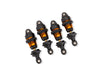 Traxxas 10865-ORNG Orange Anodized GTR Short Short PTFE-coated bodies with TiN Shafts (4 Pack)