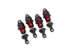 Traxxas 10865-RED Red Anodized GTR Short Short PTFE-coated bodies with TiN Shafts (4 Pack)