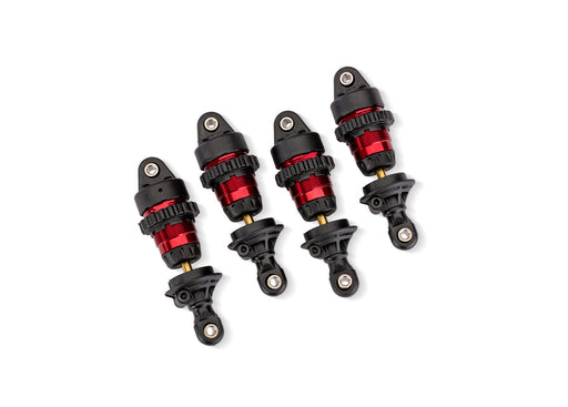 Traxxas 10865-RED Red Anodized GTR Short Short PTFE-coated bodies with TiN Shafts (4 Pack)