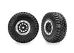 Traxxas 10870-STBLK Black Satin Chrome Beadlock Wheels with BFGoodrich® Mud-Terrain™ T/A® Tires (2 Pack)