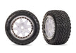 Traxxas 10872-WHTC White Front Mini Rally wheels with Rally Tires (2 Pack)