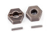 Traxxas 1654R Steel Stub Axle Pin and Hex Hubs (2 Pack)