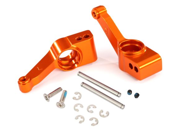 Traxxas 1952T Orange Aluminum Read Stub Axle Carriers for Slash 4x4 and Others