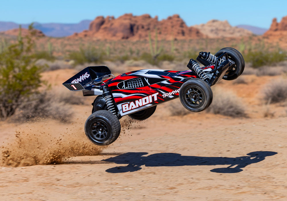 Traxxas 24254-8 XL-5 Red 2WD Bandit 1/10 RTR Off-Road Electric Buggy with Battery