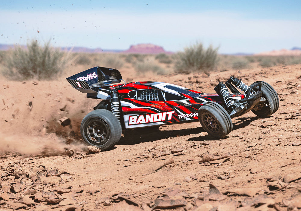 Traxxas 24254-8 XL-5 Red 2WD Bandit 1/10 RTR Off-Road Electric Buggy with Battery