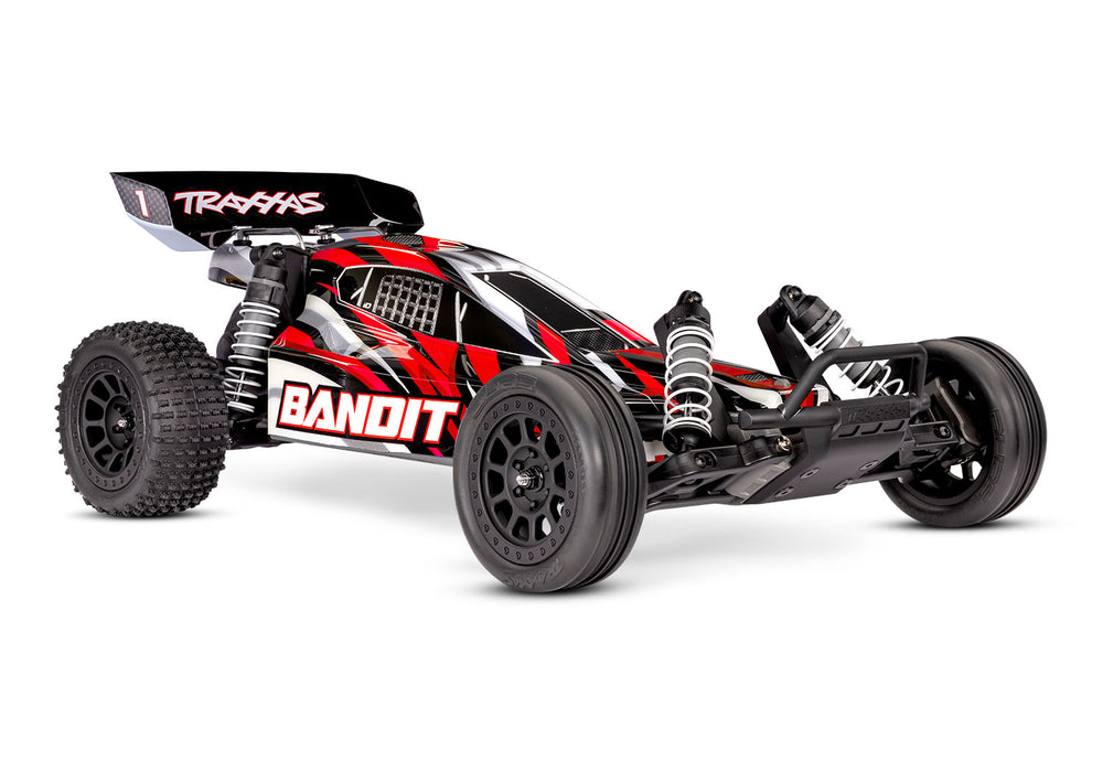 Traxxas 24254-8 XL-5 Red 2WD Bandit 1/10 RTR Off-Road Electric Buggy with Battery