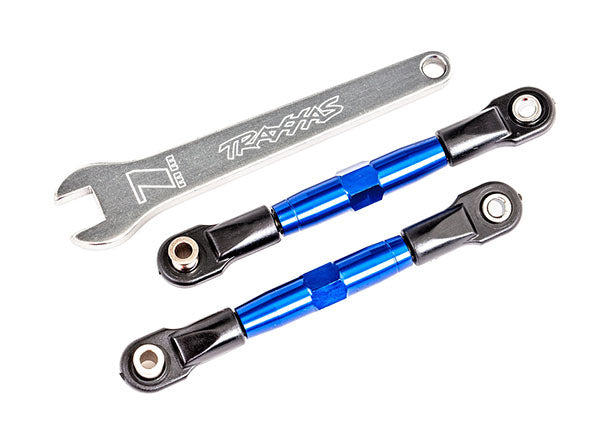 Traxxas 2444X Front Blue Turnbuckles or Camber Links 47mm for Bandit