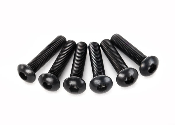 Traxxas 2593 3x14mm Button Head Machine Screw Hex Drive 6 Pack