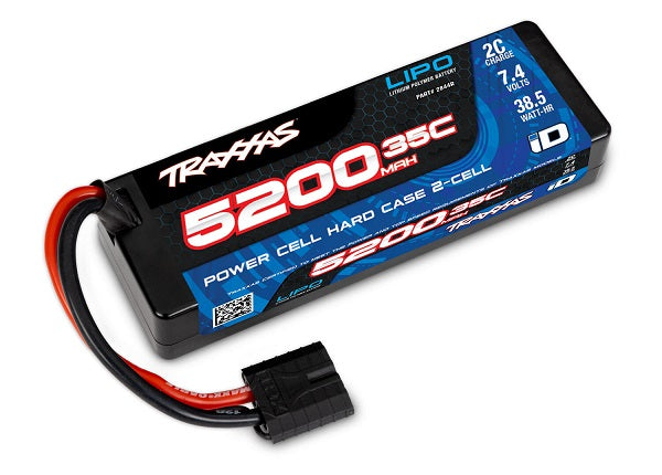 Traxxas 2844R 2S 7.4V 5200mAh 35C Power Cell Hardcase LiPo Battery