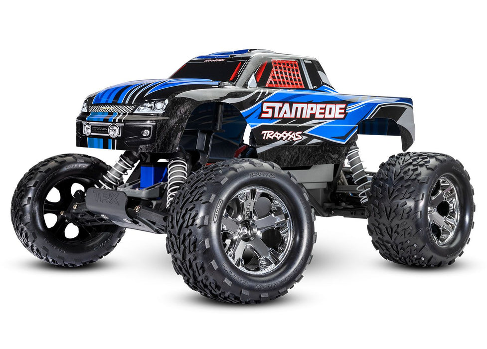 Traxxas 36035-8 Blue 2WD Stampede RTR 1/10 XL-5 Monster Truck with Battery and USB-C Charger