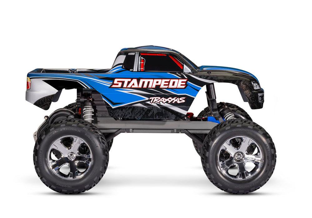 Traxxas 36054-8 Blue 2WD Stampede RTR 1/10 XL-5 Monster Truck with Battery and USB-C Charger