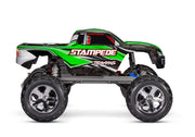 Traxxas 36054-8 Green 2WD Stampede RTR 1/10 XL-5 Monster Truck with Battery and USB-C Charger