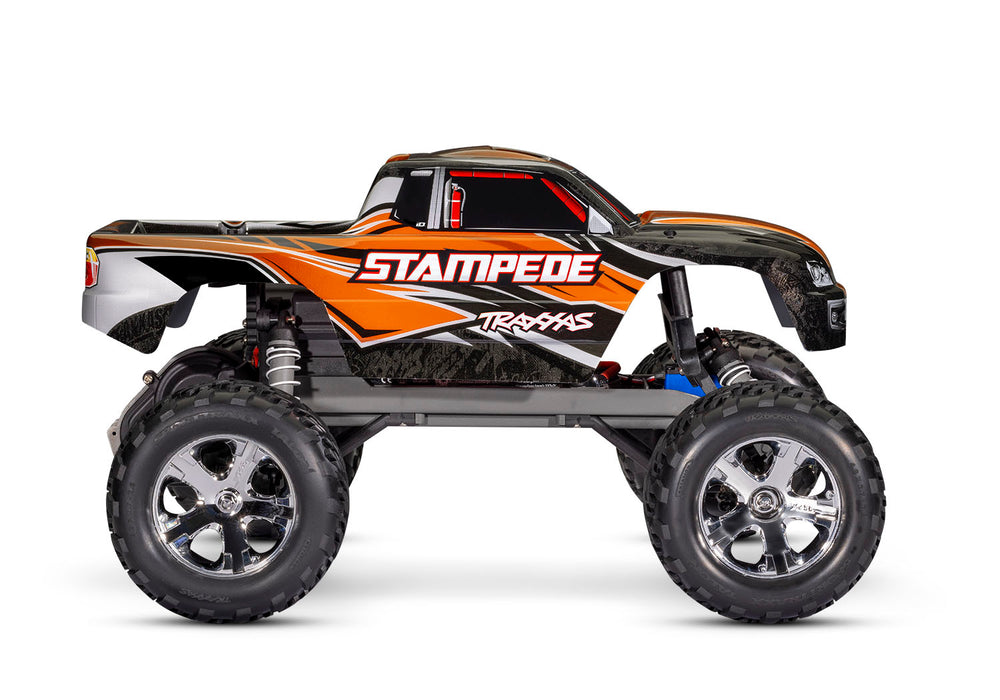Traxxas 36054-8 Orange 2WD Stampede RTR 1/10 XL-5 Monster Truck with Battery and USB-C Charger