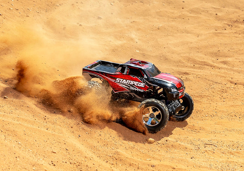 Traxxas 36054-8 Red 2WD Stampede RTR 1/10 XL-5 Monster Truck with Battery and USB-C Charger