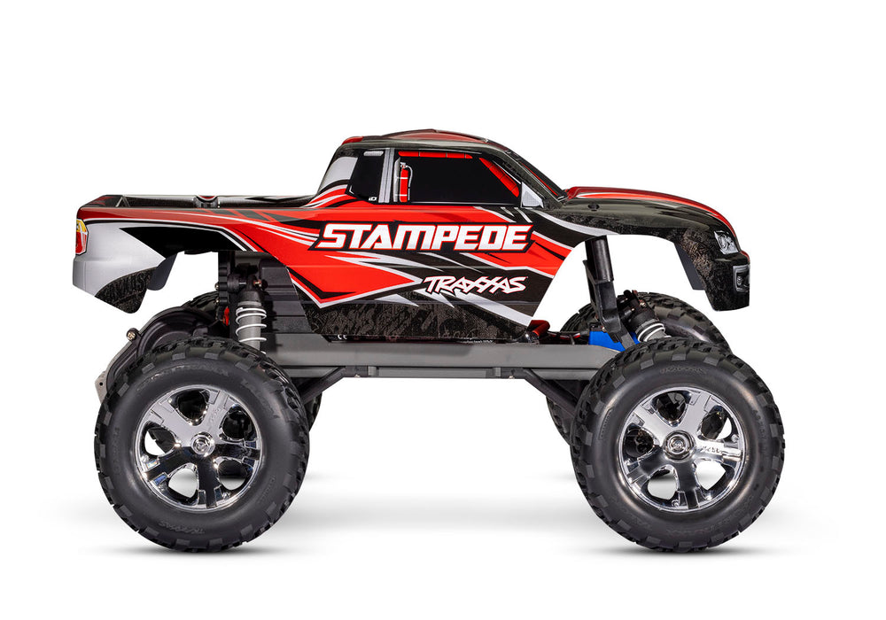 Traxxas 36054-8 Red 2WD Stampede RTR 1/10 XL-5 Monster Truck with Battery and USB-C Charger