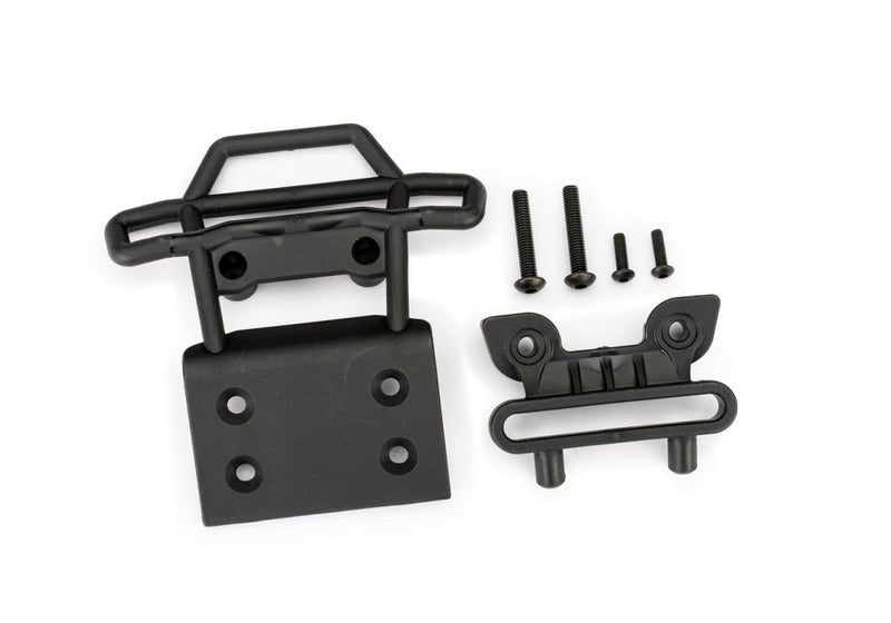 Traxxas 3621 Black Front Bumper and Bumper Mount for Bigfoot 2WD