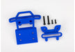 Traxxas 3621 Blue Front Bumper and Bumper Mount for Bigfoot 2WD