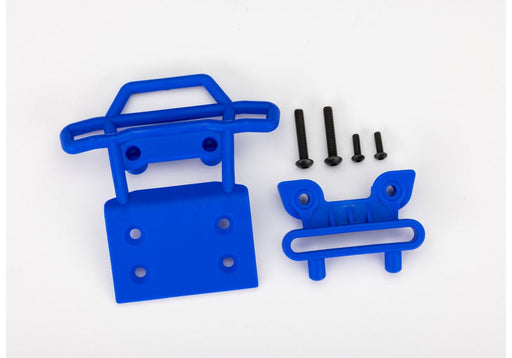 Traxxas 3621 Blue Front Bumper and Bumper Mount for Bigfoot 2WD