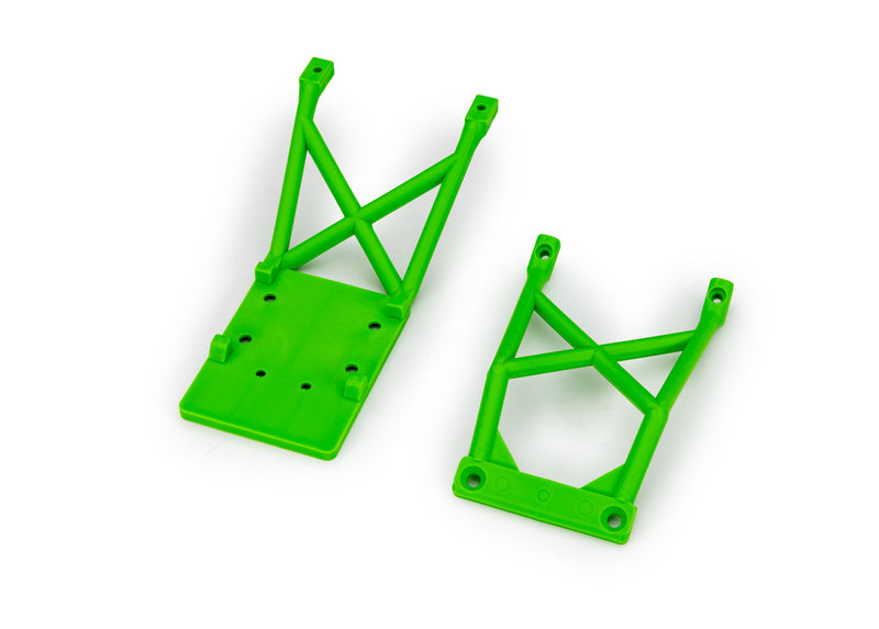 Traxxas 3623 Green Front and Rear Skid Plates Bigfoot Stampede