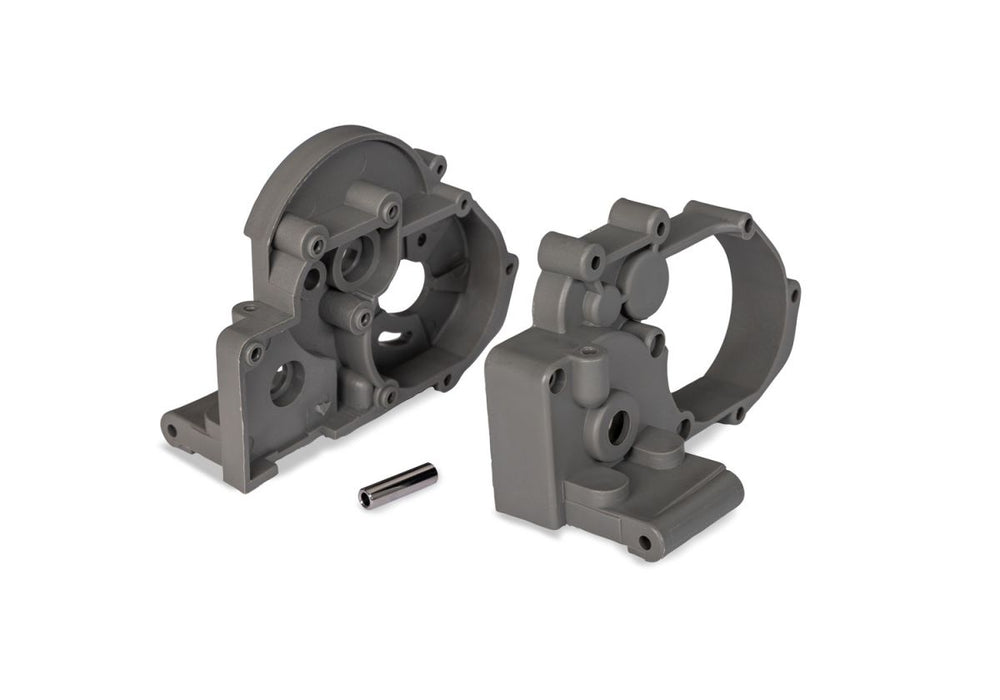 Traxxas 3691 Slate Gray Gearbox Halves and Idler Gear Shaft for 2WD Vehicles