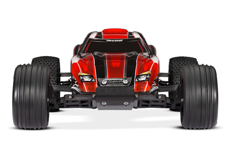 Traxxas 37054-8 Red 2WD Rustler RTR 1/10 XL-5 Stadium Truck with Battery and USB-C Charger