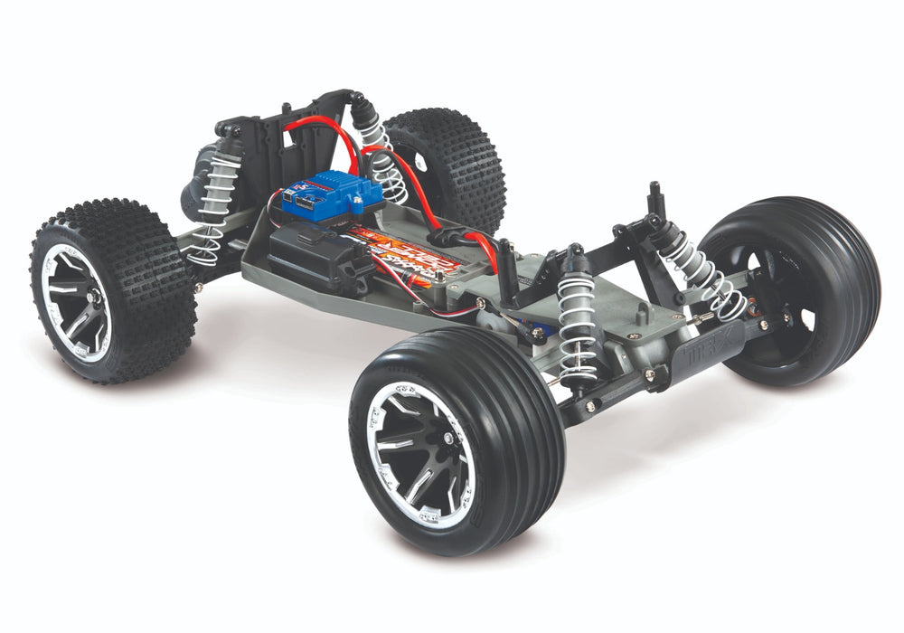 Traxxas 37054-8 Red 2WD Rustler RTR 1/10 XL-5 Stadium Truck with Battery and USB-C Charger