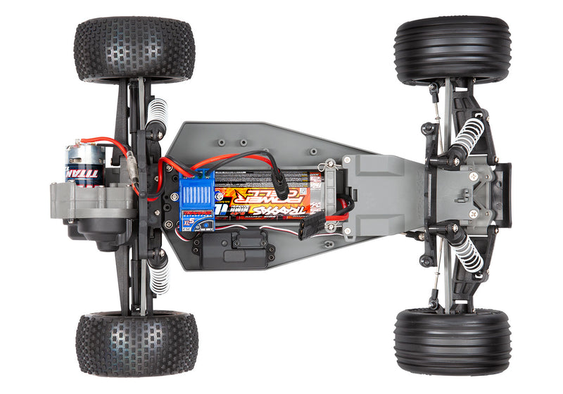 Traxxas 37054-8 Red 2WD Rustler RTR 1/10 XL-5 Stadium Truck with Battery and USB-C Charger