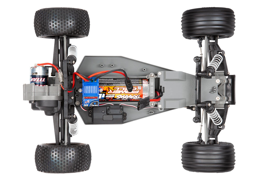 Traxxas 37054-8 Red 2WD Rustler RTR 1/10 XL-5 Stadium Truck with Battery and USB-C Charger