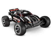 Traxxas 37076-74 2WD Rustler VXL 1/10 RTR Brushless Stadium Truck with 272R Transmission - Black