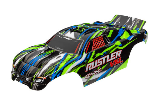Traxxas 3726G Green Rustler Body for 2WD Rustler VXL