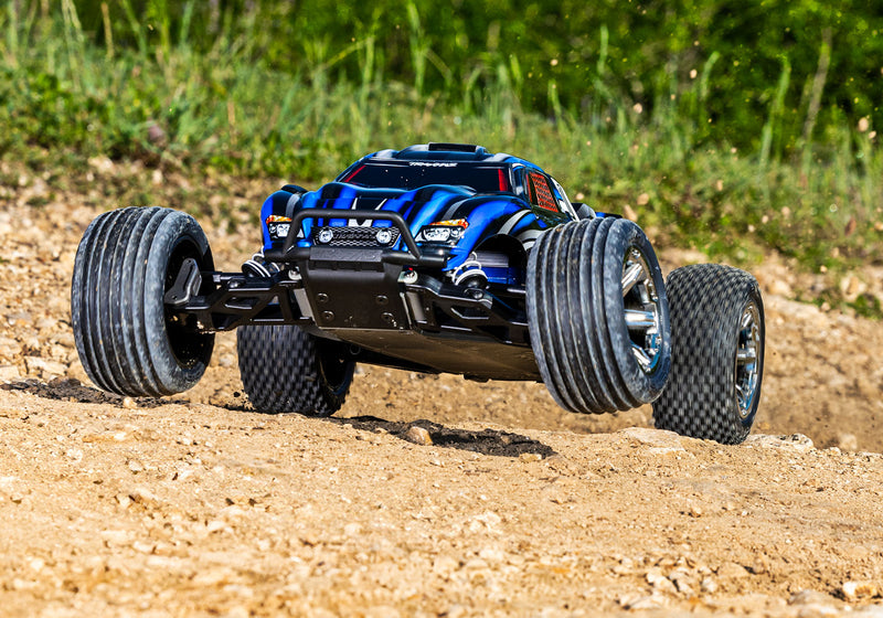 Traxxas 37354-4 Blue 2WD Rustler RTR 1/10 BL-2S Stadium Truck