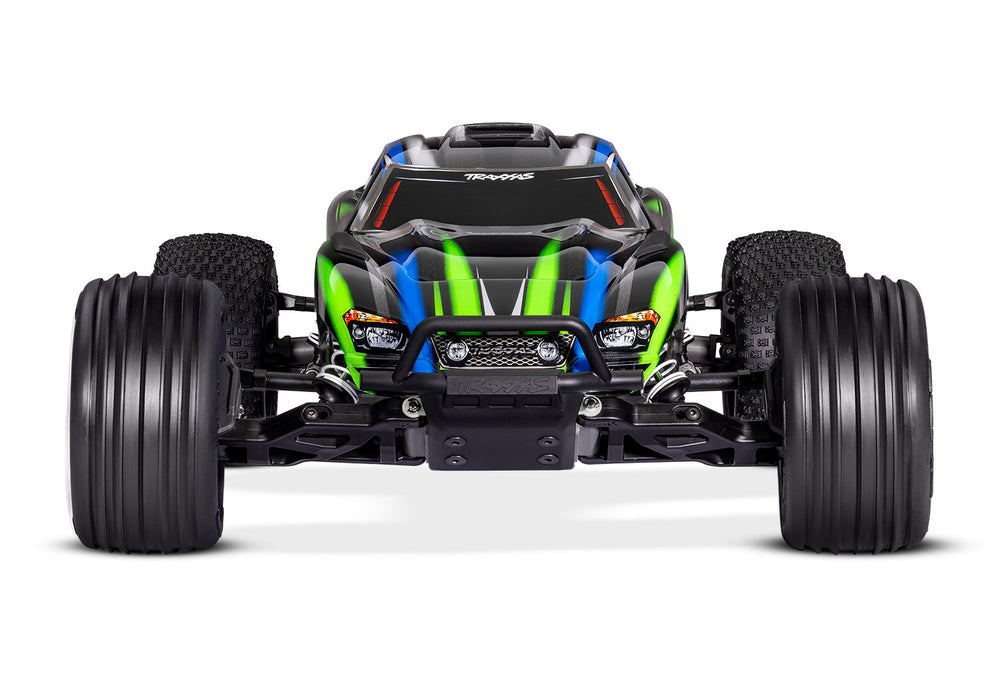 Traxxas 37354-4 Green 2WD Rustler RTR 1/10 BL-2S Stadium Truck