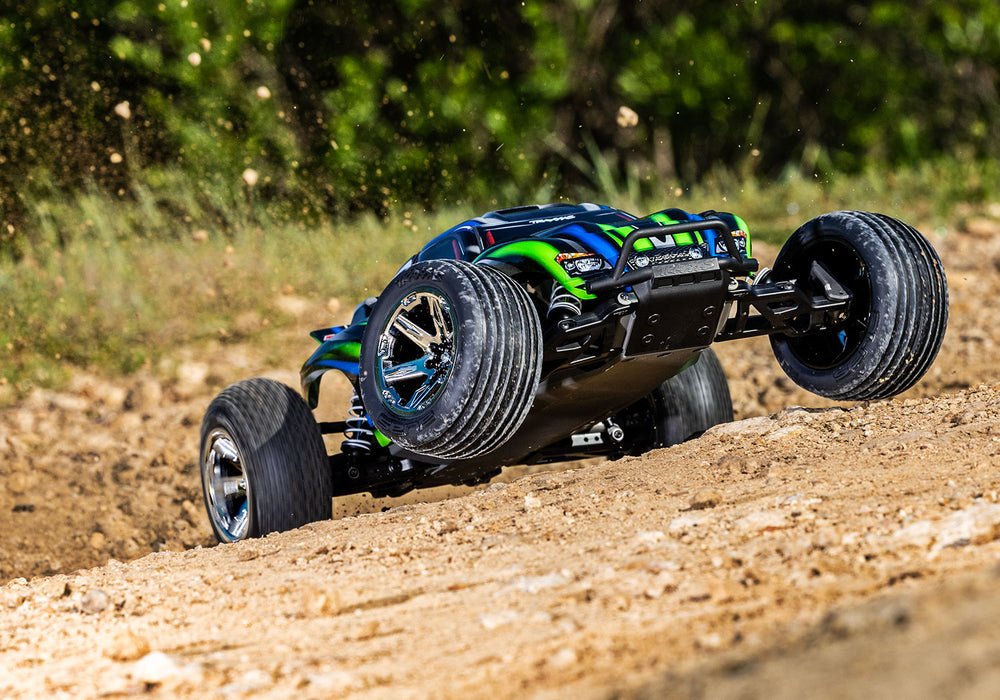Traxxas 37354-4 Green 2WD Rustler RTR 1/10 BL-2S Stadium Truck