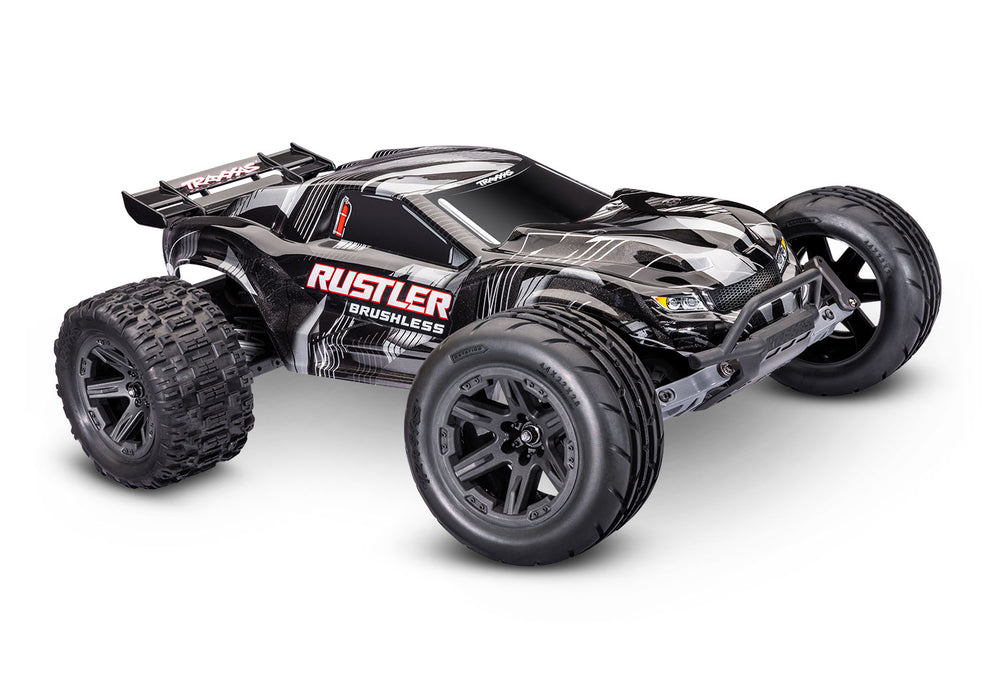 Traxxas 37454-4 Rustler XL3 1/10 Scale RTR 2WD Brushless Stadium Truck Black